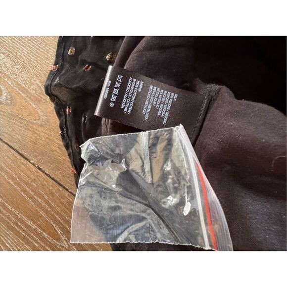 NWOT Allison New York Scarlett Black Metallic Dress Size Large - Picture 12 of 12